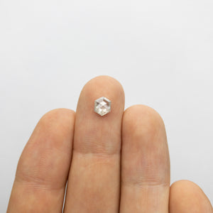 0.87ct 6.62x5.53x2.86mm Hexagon Rosecut 18033-13 - Misfit Diamonds