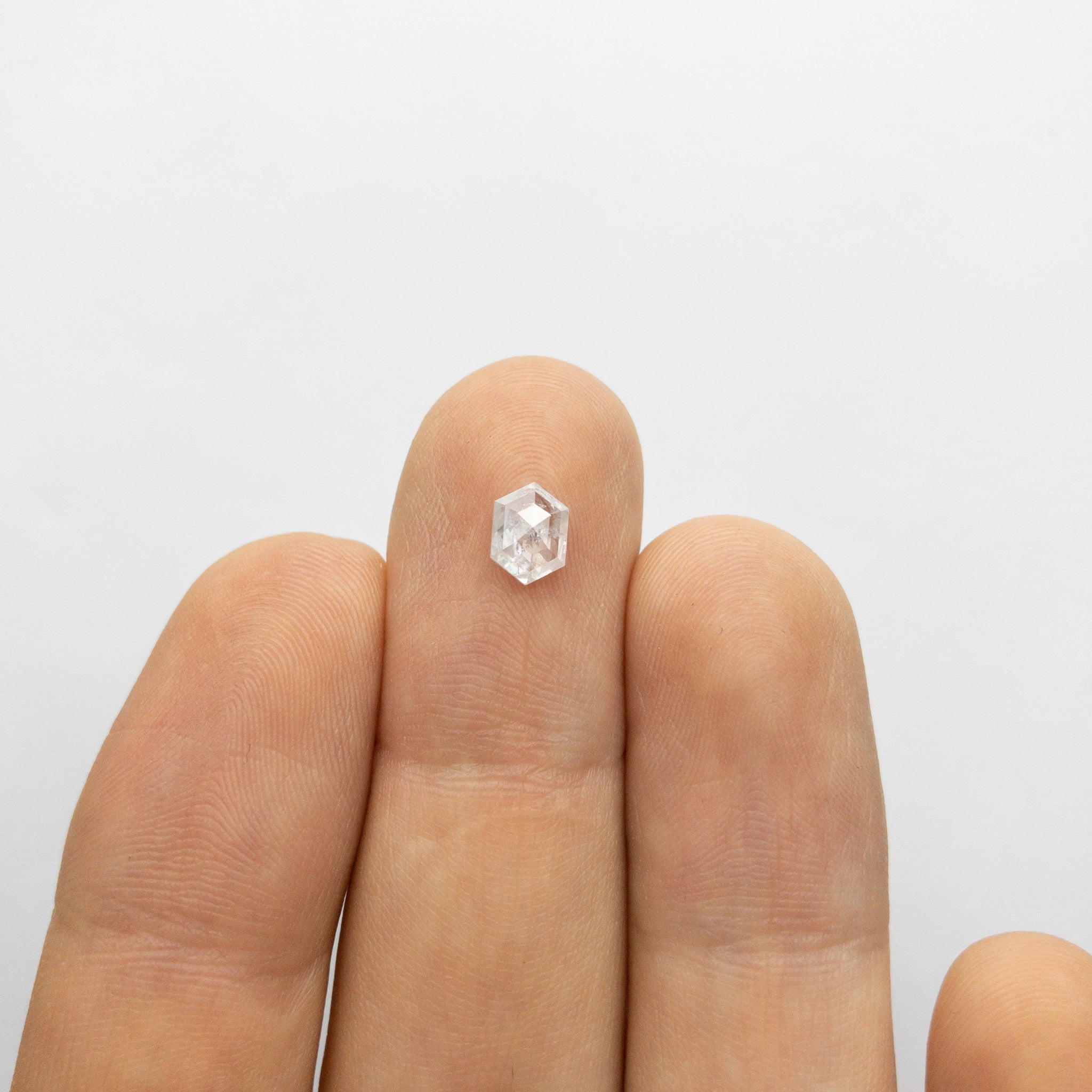 0.59ct 6.63x4.79x2.19mm Hexagon Rosecut 18033-14 - Misfit Diamonds