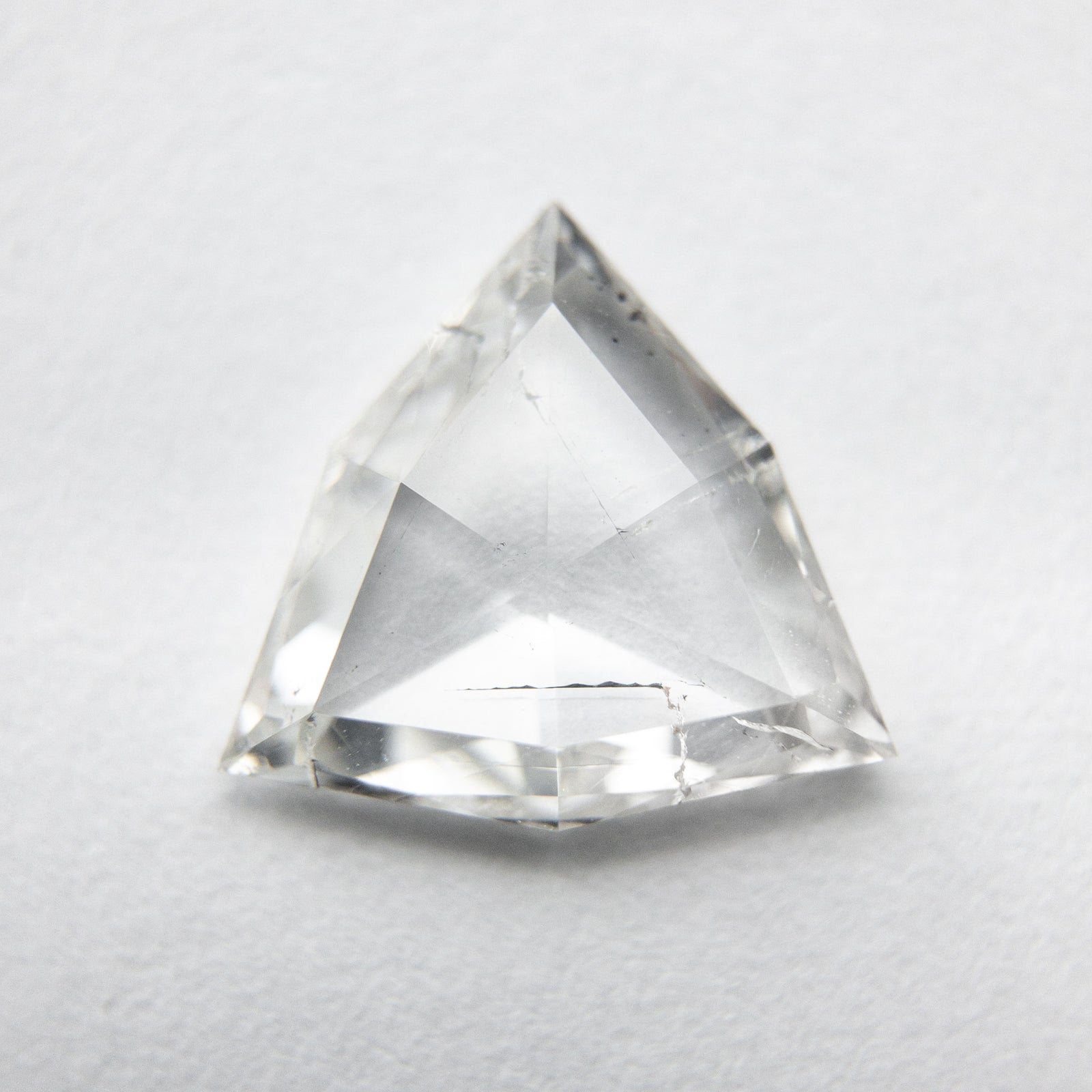 1.28ct 8.87x9.17x2.15mm SI3 I/J Geo Trillion Rosecut 18039-01 - Misfit Diamonds