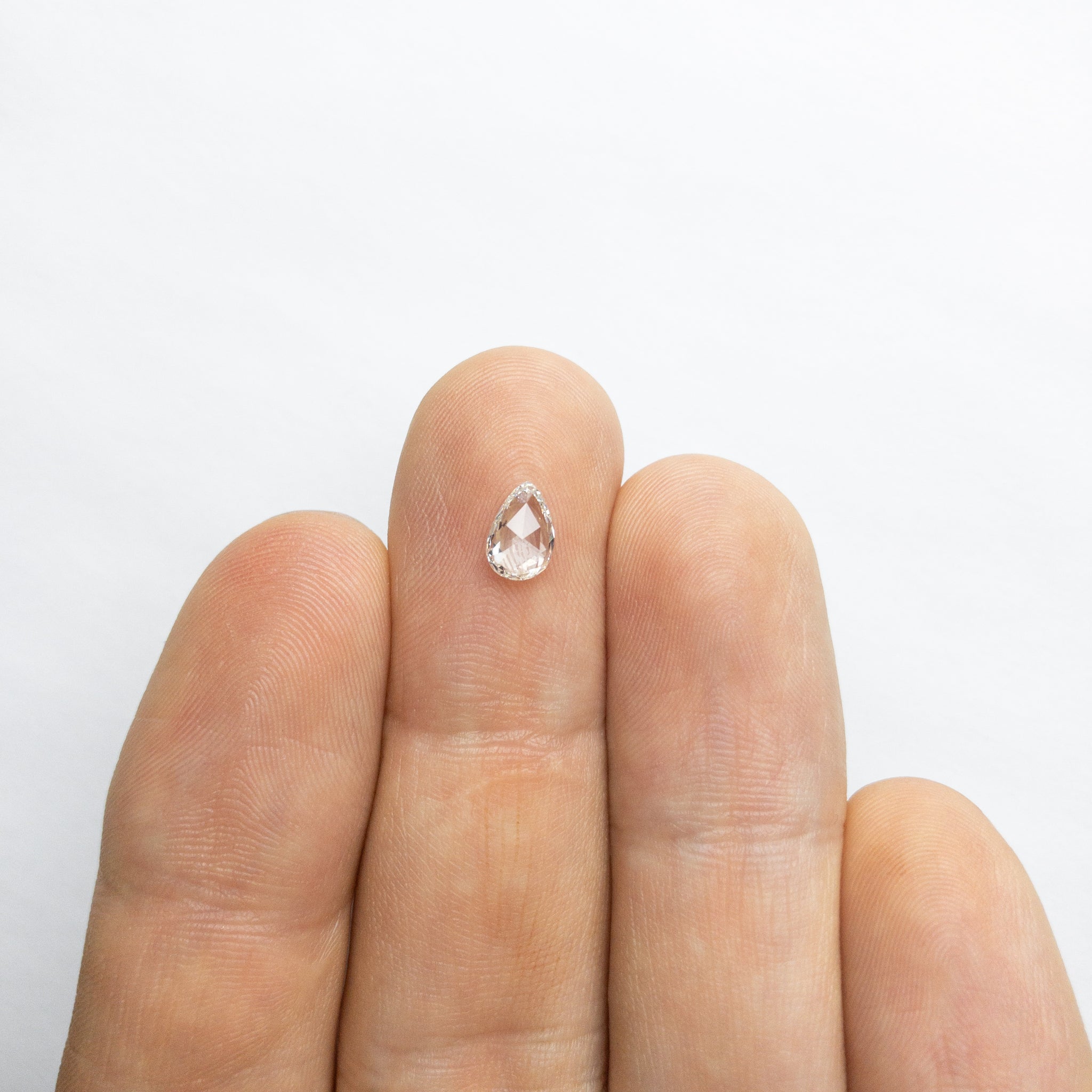 0.50ct 6.89x4.62x1.87mm Pear Rosecut 18050-01 - Misfit Diamonds