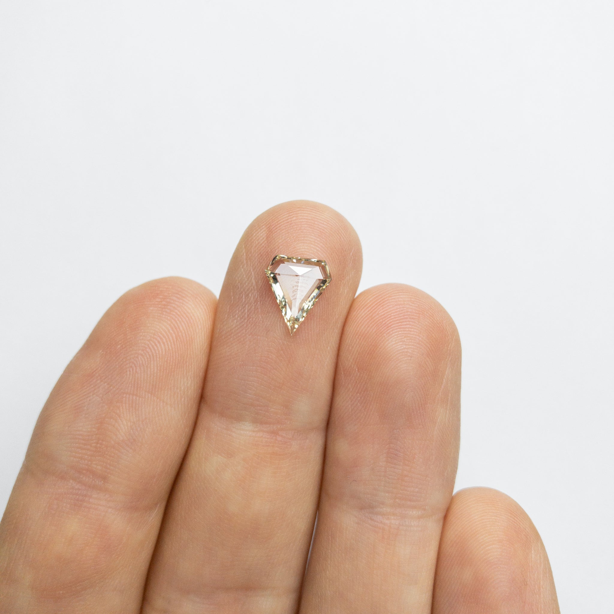 0.75ct 9.23x8.04x1.60mm Shield Rosecut 18069-01 - Misfit Diamonds