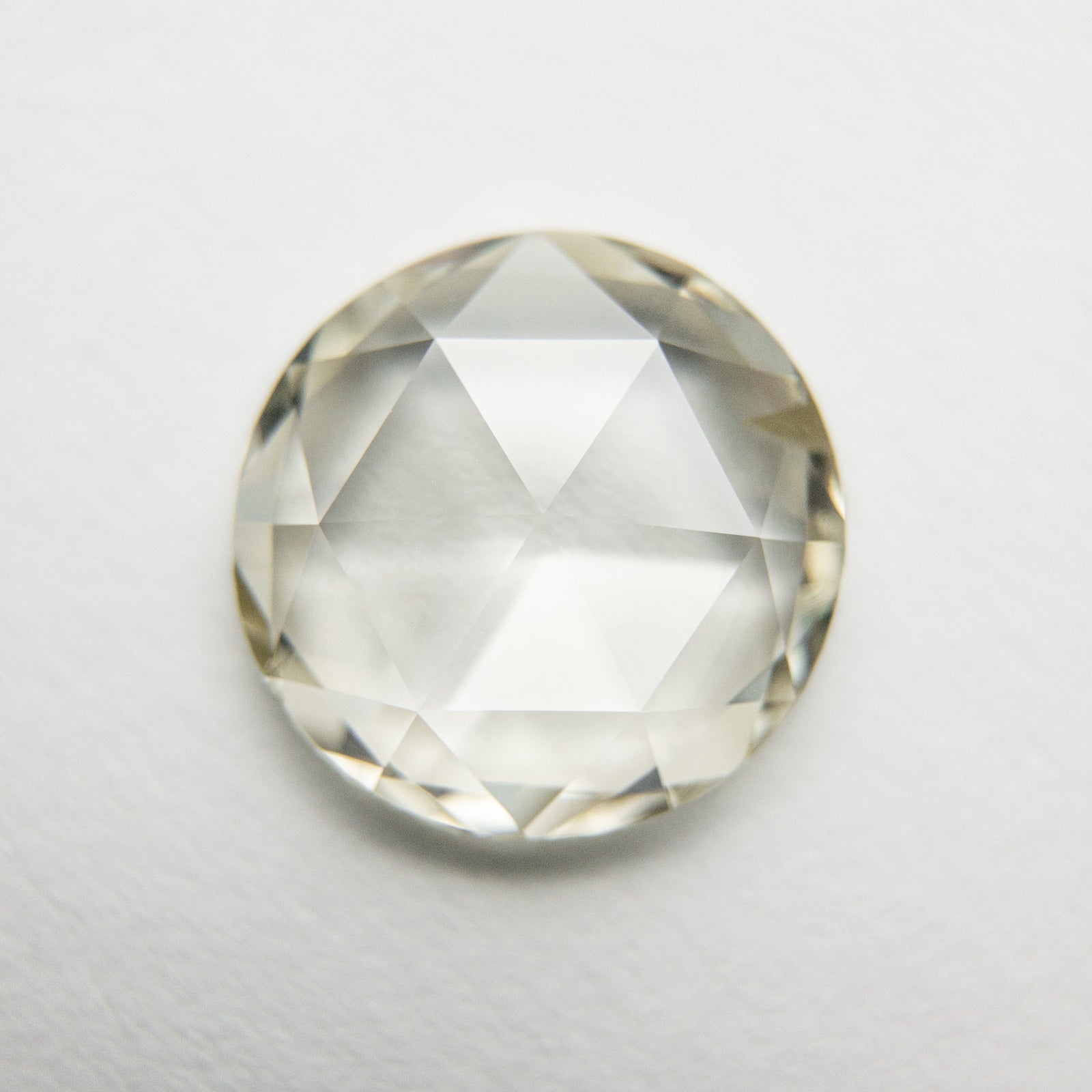 2.07ct 9.36x9.19x2.50mm SI1 Champagne Round Rosecut 18073-01 - Misfit Diamonds