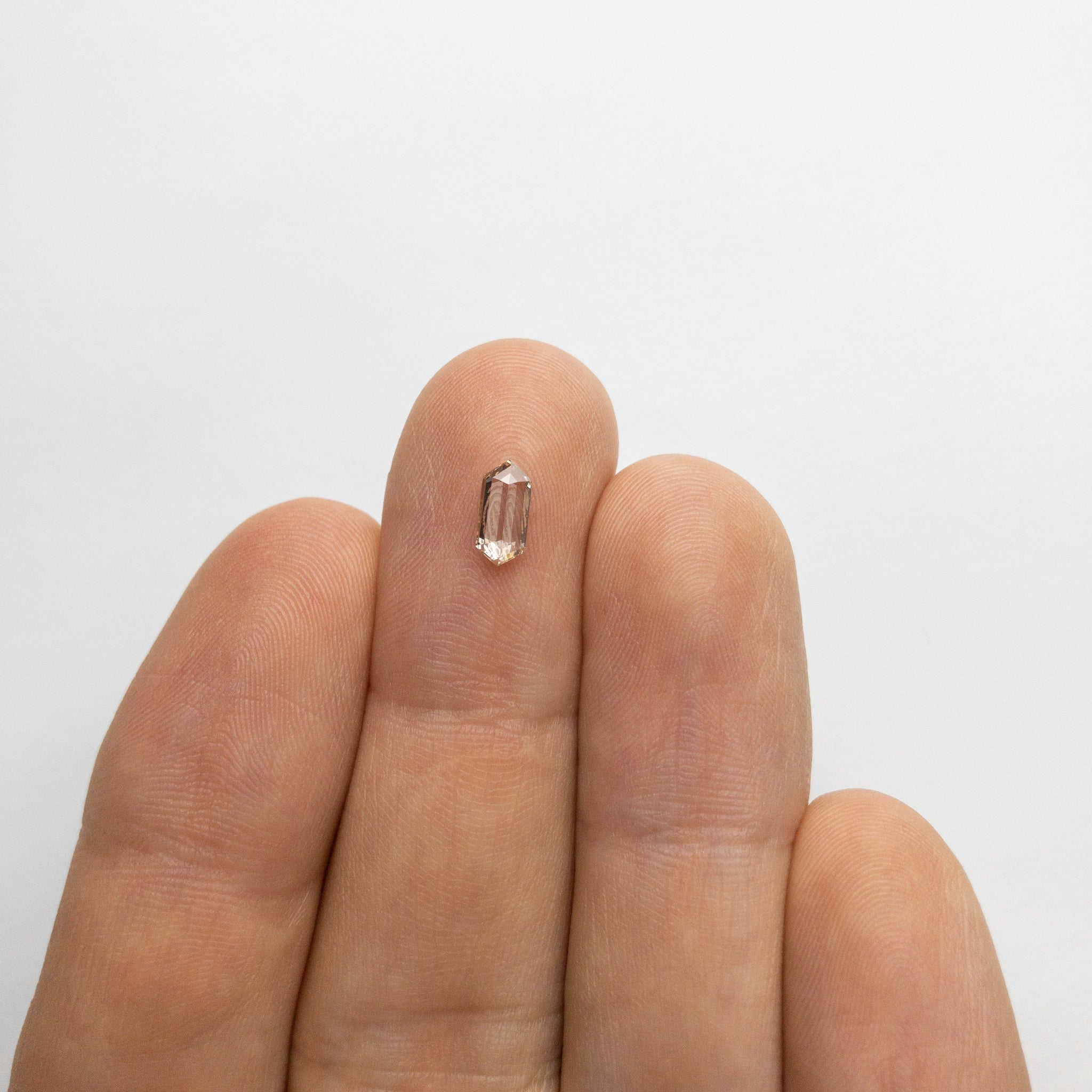 0.53ct 7.57x3.48x2.04mm Hexagon Rosecut 18090-05 - Misfit Diamonds