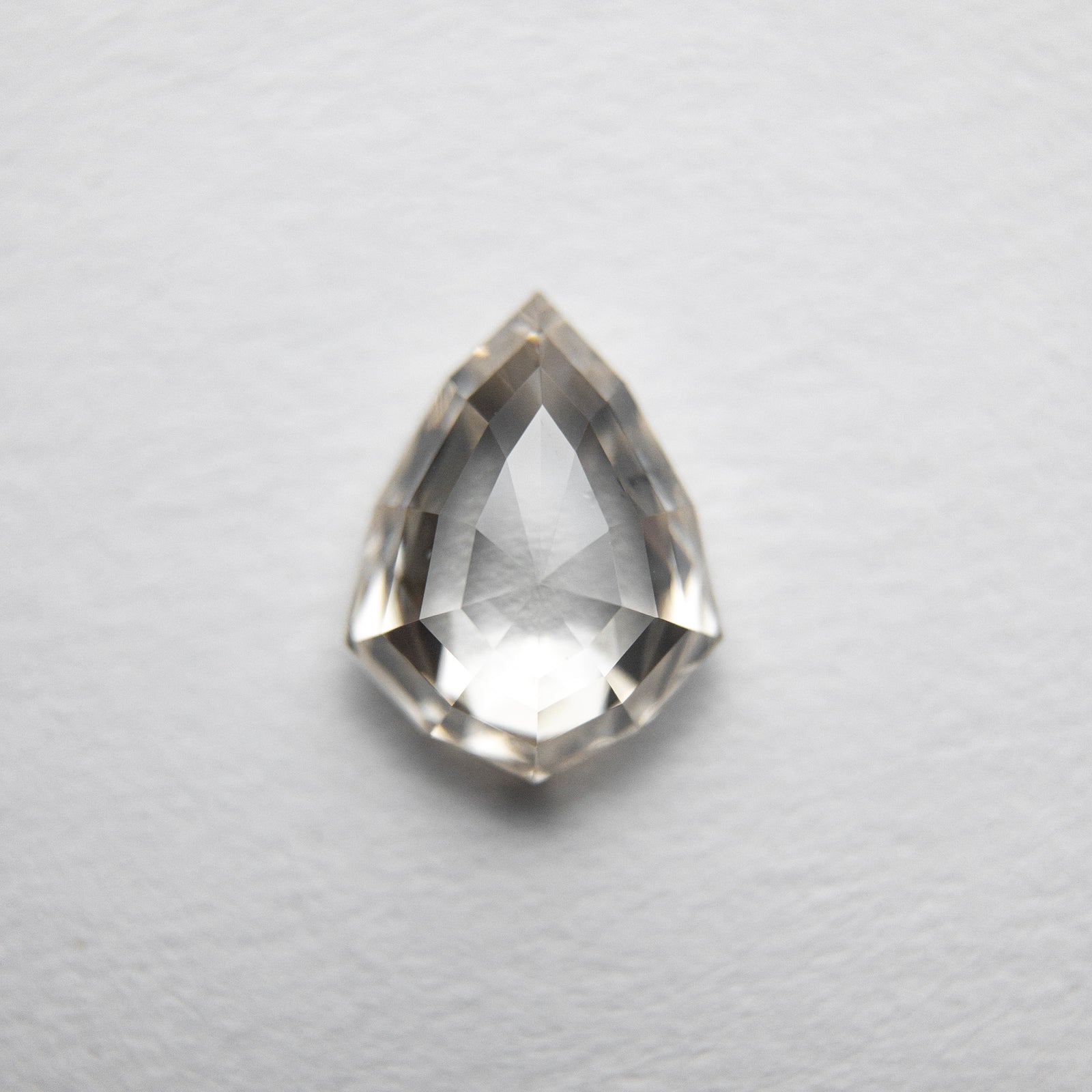 0.81ct 7.32x5.68x2.59mm Geo Pear Rosecut 18090-13 - Misfit Diamonds