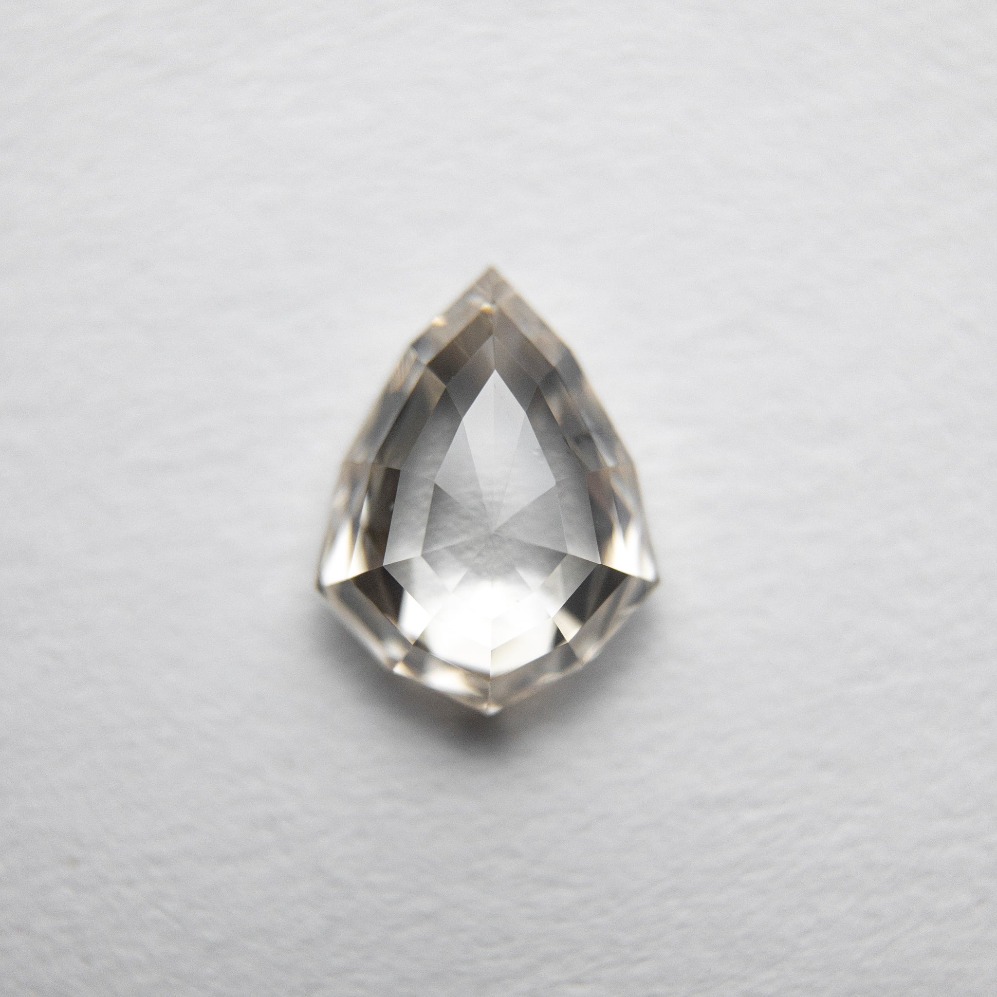 0.81ct 7.32x5.68x2.59mm Geo Pear Rosecut 18090-13 - Misfit Diamonds