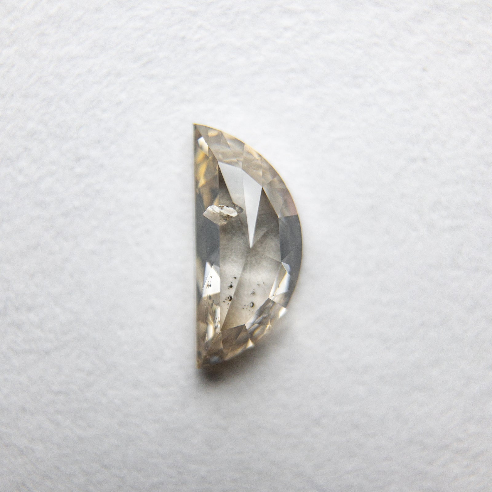 0.57ct 7.72x3.51x2.35mm Half Moon Rosecut 18090-20 - Misfit Diamonds