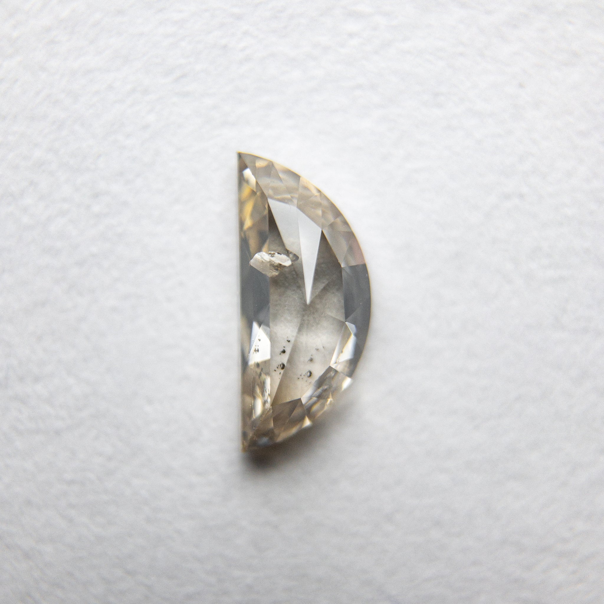 0.57ct 7.72x3.51x2.35mm Half Moon Rosecut 18090-20 - Misfit Diamonds