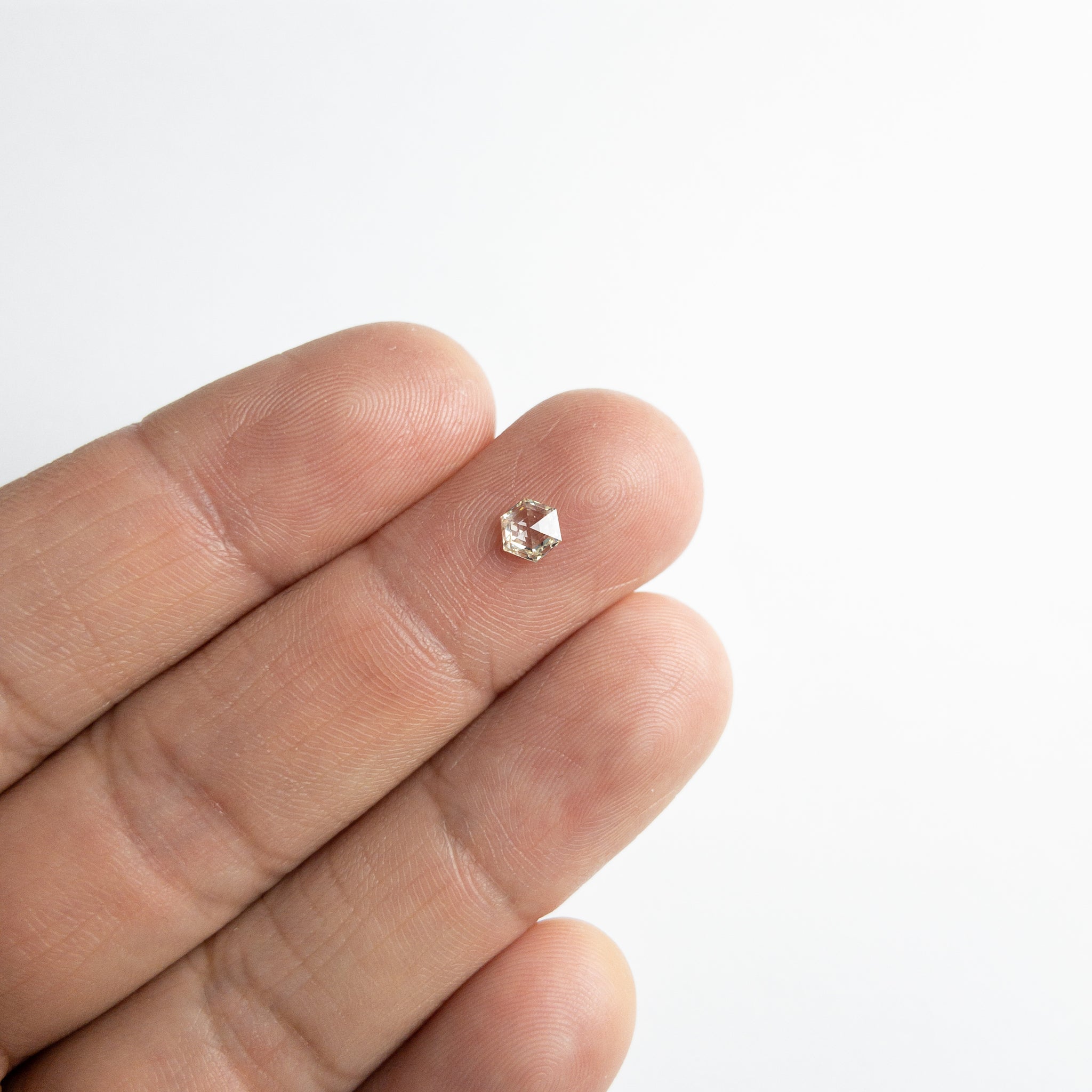 0.37ct 5.11x4.42x1.98mm VS2 K/L Hexagon Rosecut 18107-06 - Misfit Diamonds