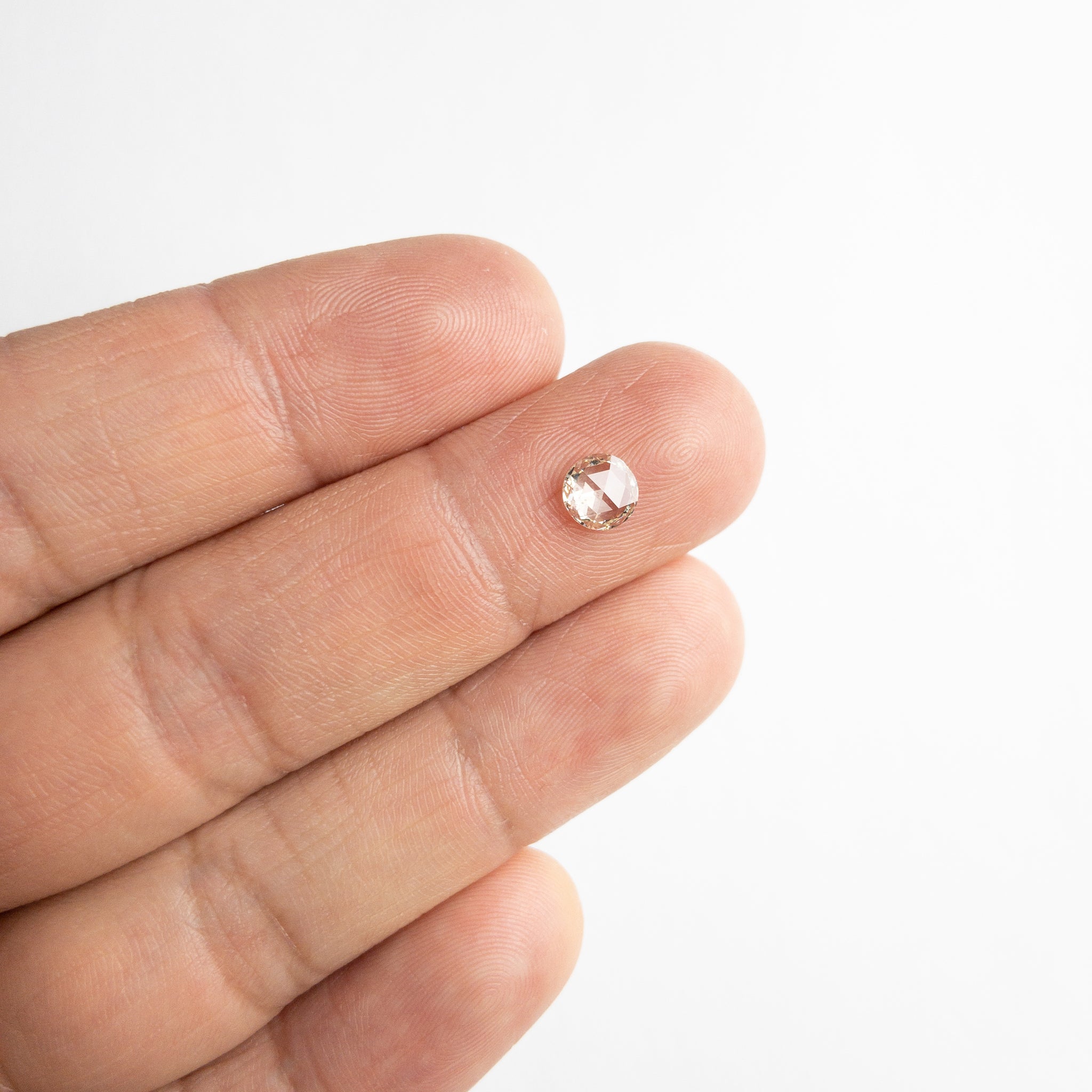 0.57ct 5.82x5.73x1.97mm SI1 K Round Rosecut 18111-02 - Misfit Diamonds