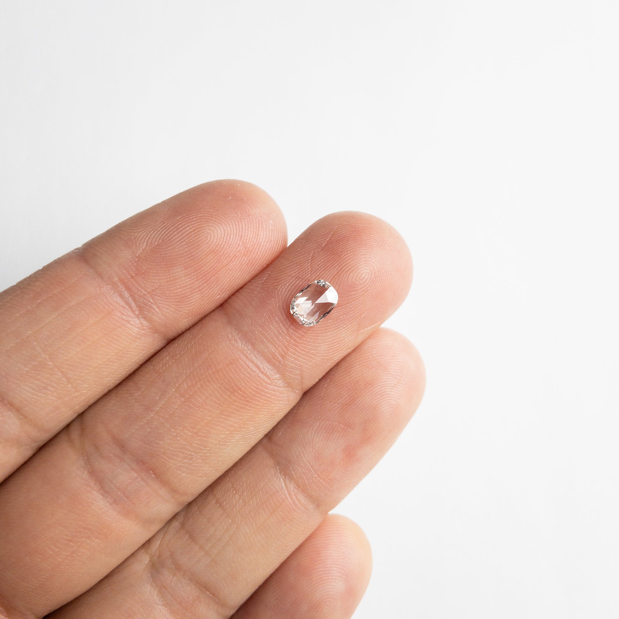 0.59ct 6.47x4.80x1.93mm SI2 D/E Cushion Rosecut 18111-06 - Misfit Diamonds