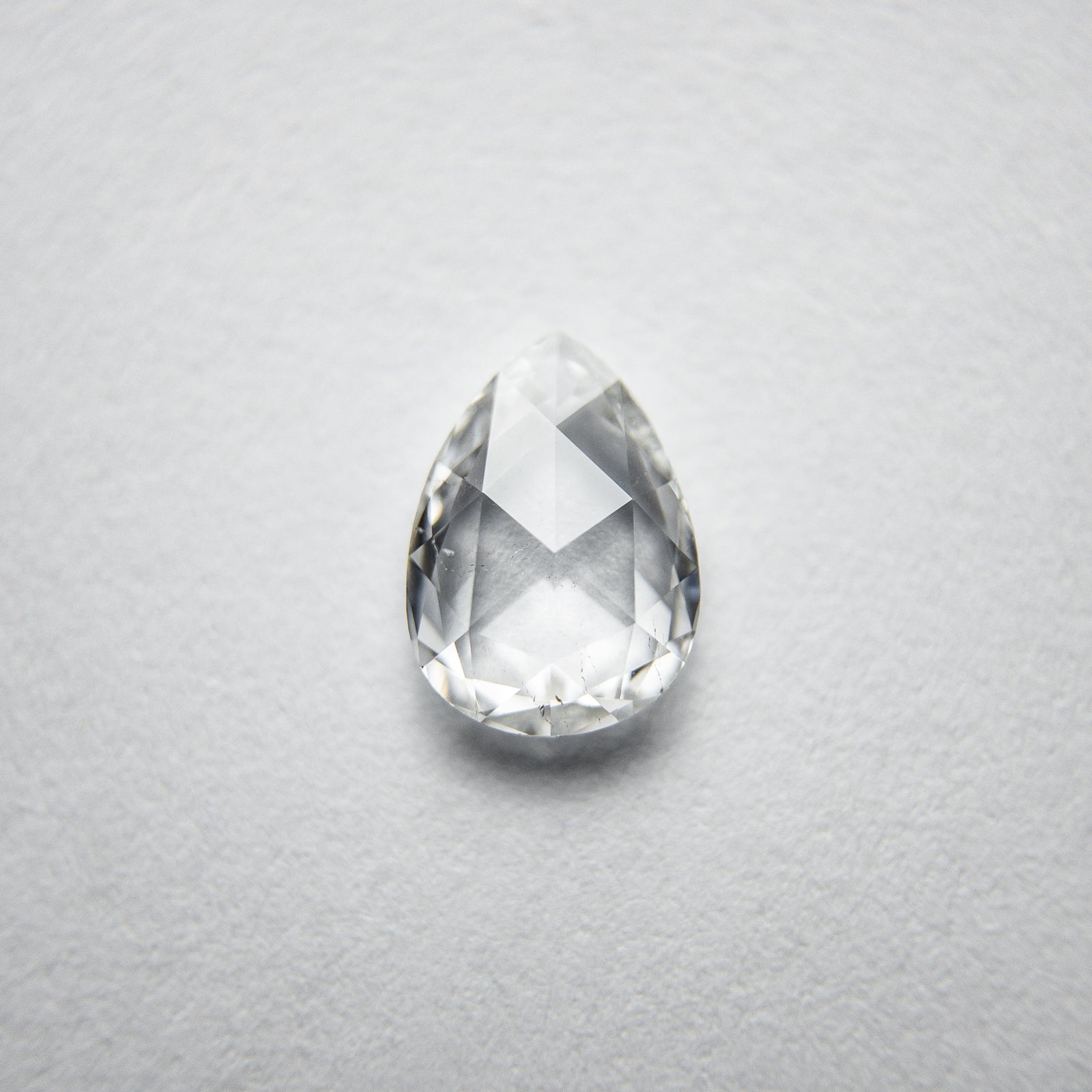 0.53ct 6.83x4.88x1.84mm SI2 D/E Pear Rosecut 18111-08 - Misfit Diamonds