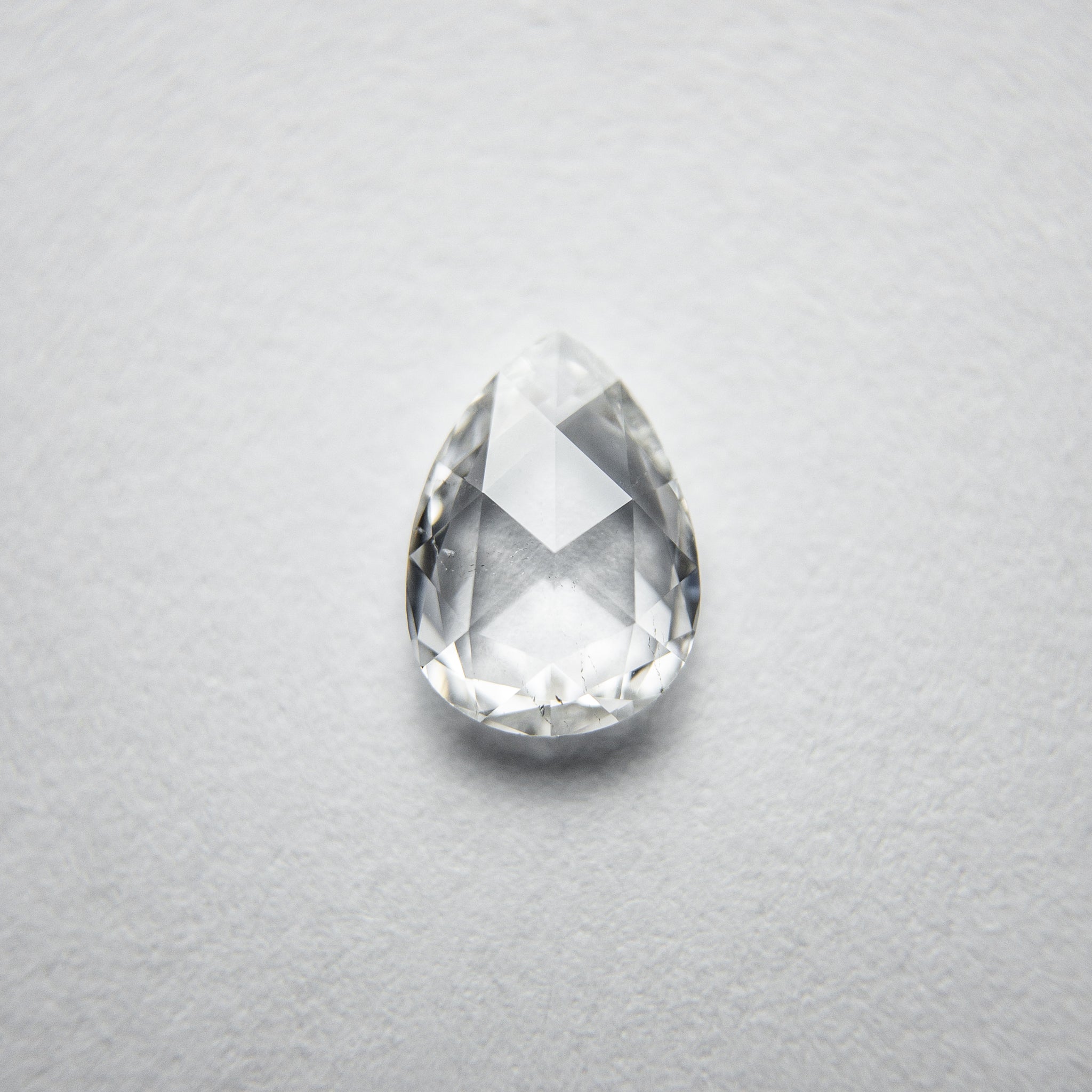 0.53ct 6.83x4.88x1.84mm SI2 D/E Pear Rosecut 18111-08 - Misfit Diamonds