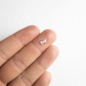 0.53ct 6.83x4.88x1.84mm SI2 D/E Pear Rosecut 18111-08 - Misfit Diamonds