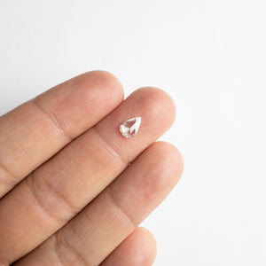 0.50ct 7.80x5.23x1.59mm SI2+ D/E Pear Rosecut 18111-09 - Misfit Diamonds
