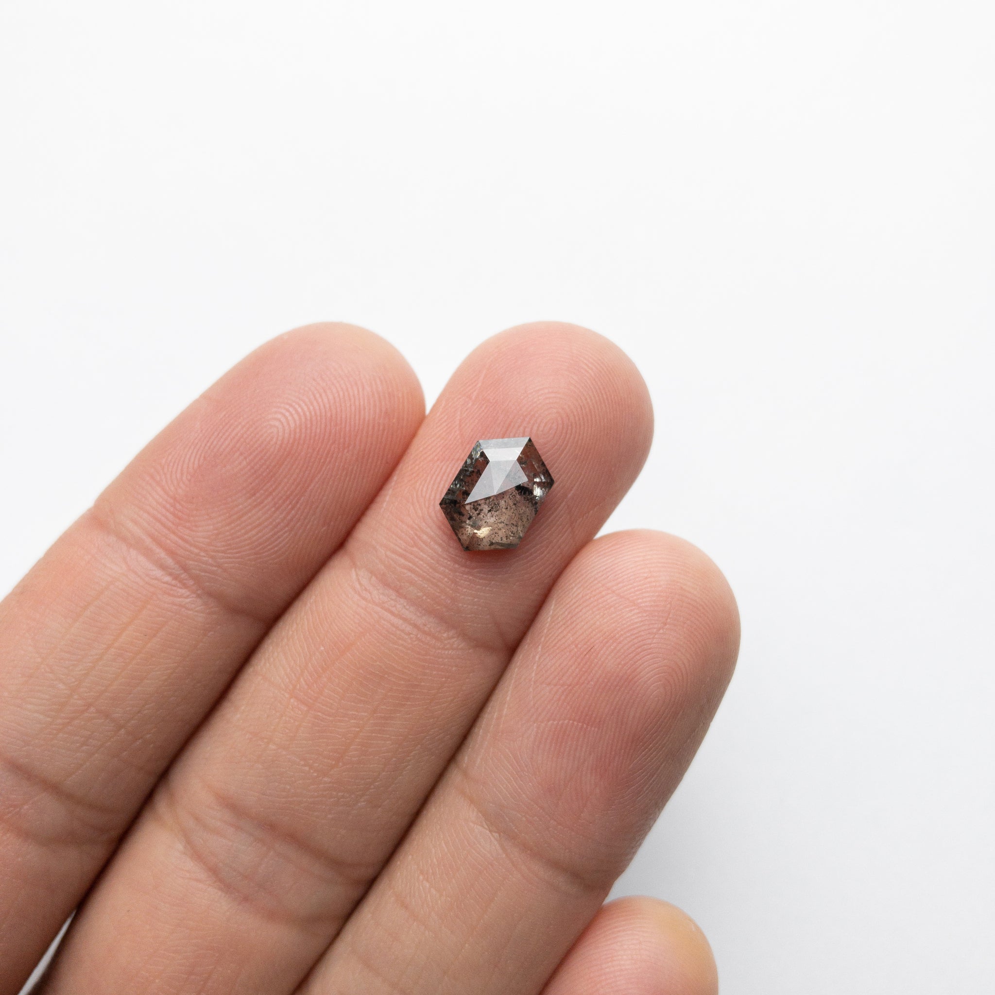 2.01ct 10.08x6.85x2.89mm Hexagon Rosecut 18114-01 - Misfit Diamonds