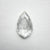 1.04ct 9.83x6.21x2.06mm Geo Pear Rosecut 18117-07 - Misfit Diamonds
