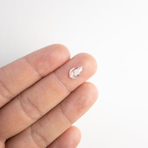1.04ct 9.83x6.21x2.06mm Geo Pear Rosecut 18117-07 - Misfit Diamonds