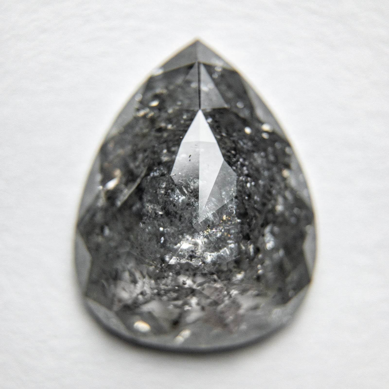 3.43ct 13.03x10.39x3.34mm Pear Rosecut 18119-03 - Misfit Diamonds