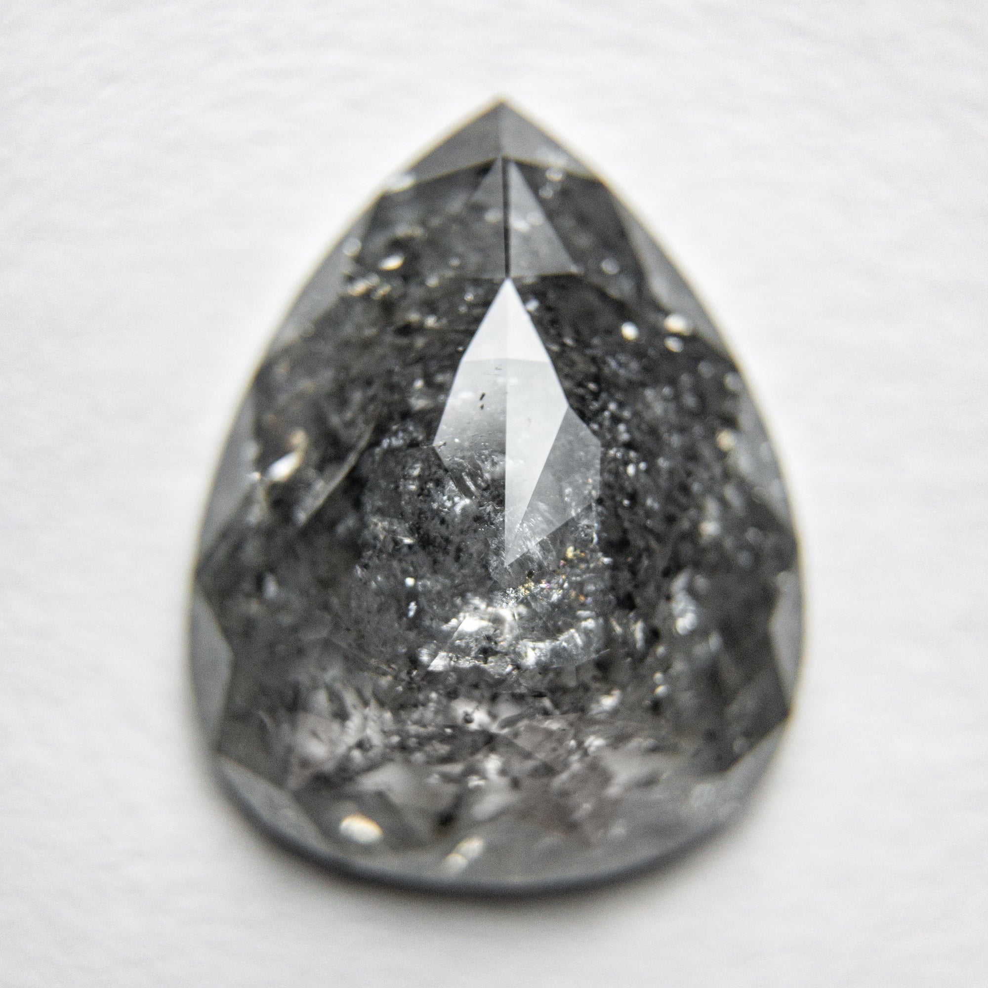 3.43ct 13.03x10.39x3.34mm Pear Rosecut 18119-03 - Misfit Diamonds