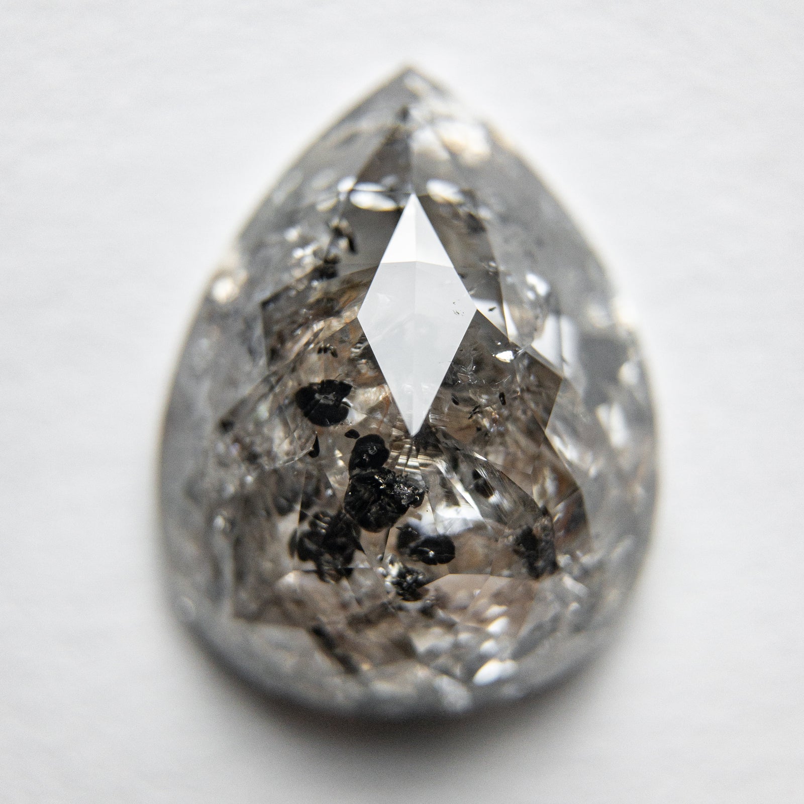 5.17ct 13.34x10.54x4.81mm Pear Rosecut 18119-07 - Misfit Diamonds