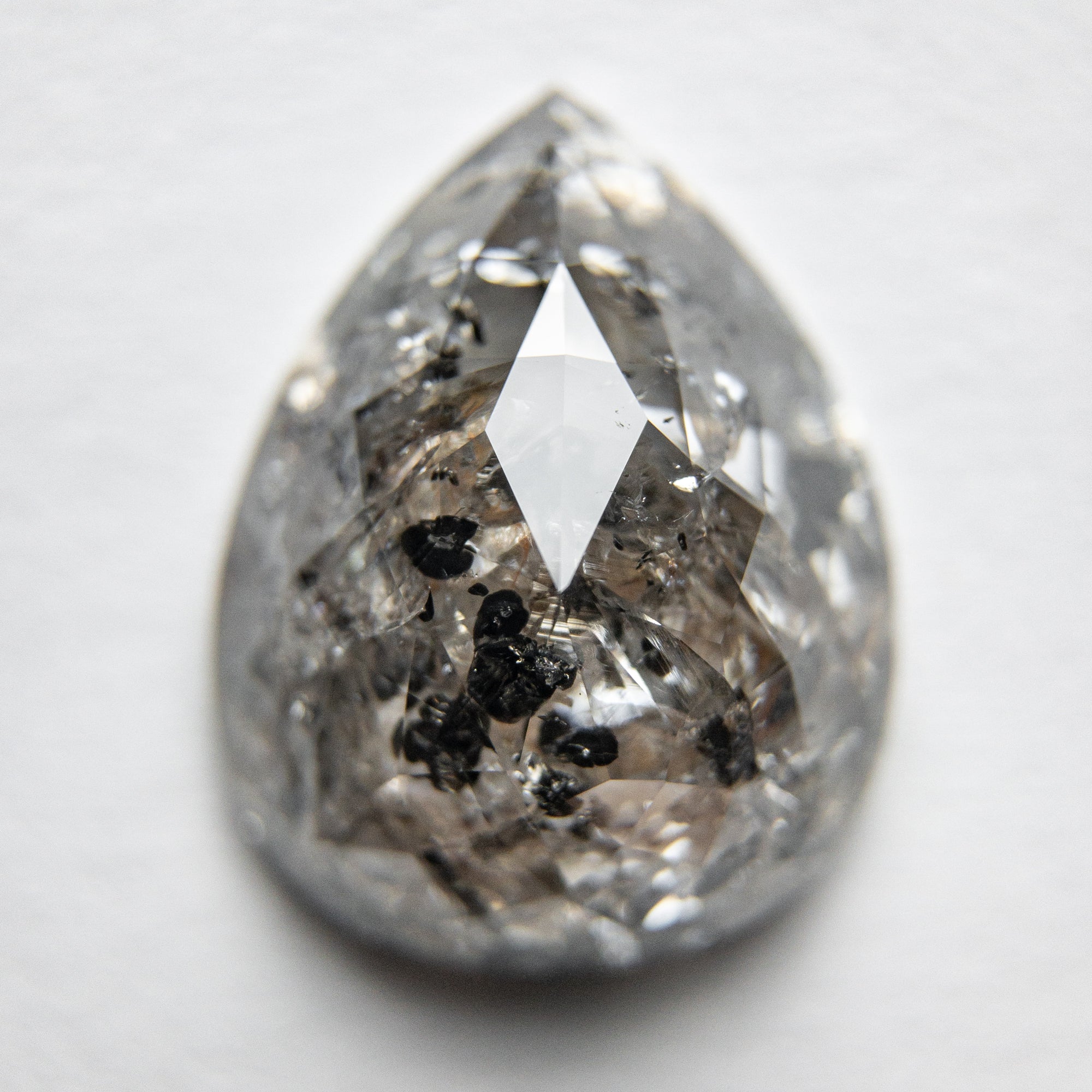 5.17ct 13.34x10.54x4.81mm Pear Rosecut 18119-07 - Misfit Diamonds