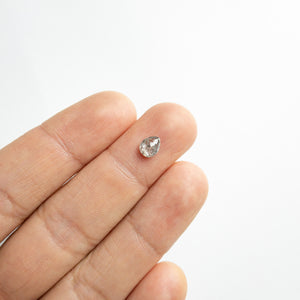 0.84ct 6.77x5.31x2.98mm Pear Double Cut 18120-03 - Misfit Diamonds
