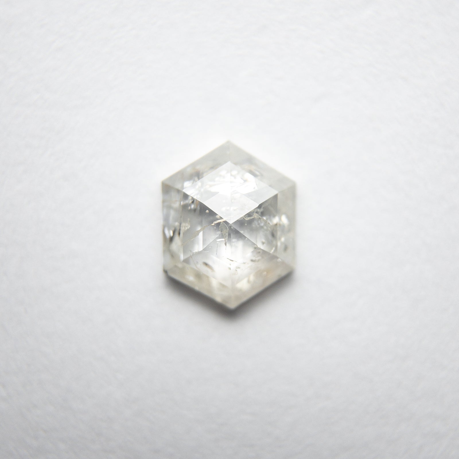 0.74ct 6.95x5.54x2.34mm Hexagon Rosecut 18121-08 - Misfit Diamonds