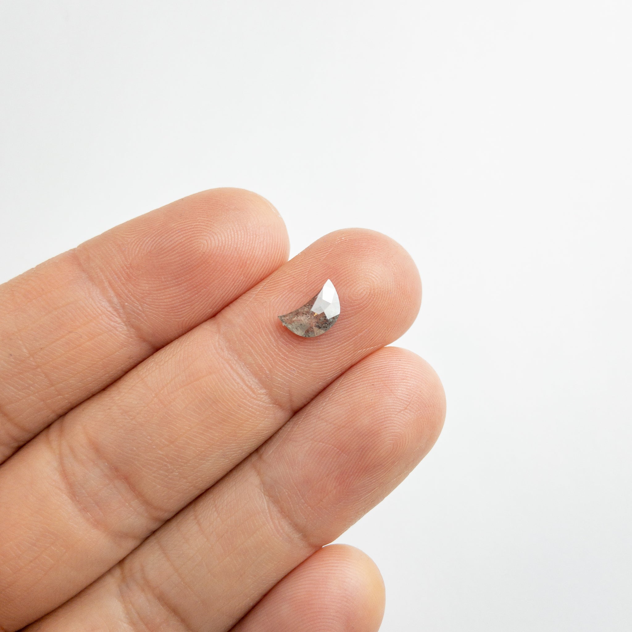 0.81ct 7.98x5.19x2.35mm Crescent Moon Rosecut 18125-02 - Misfit Diamonds