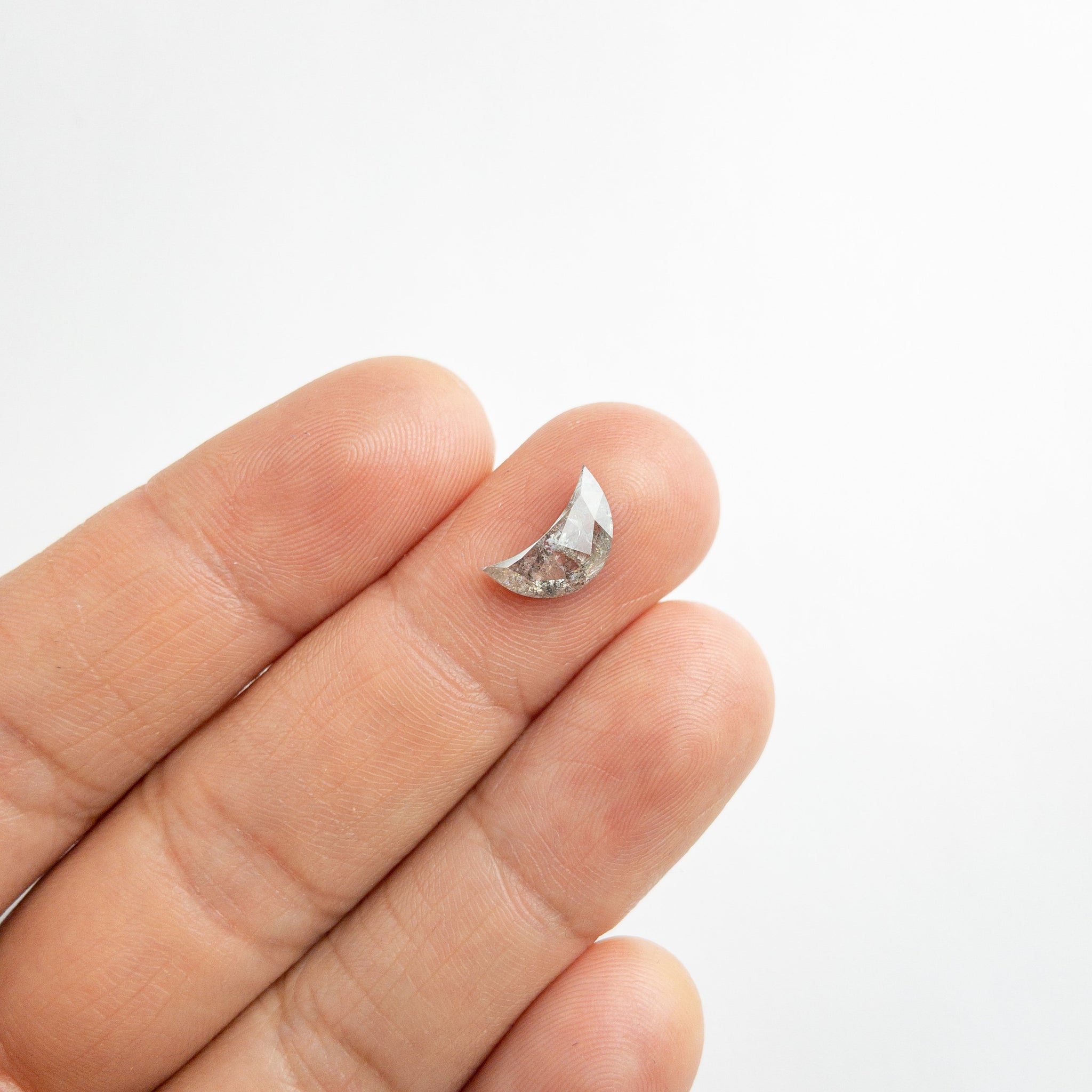 2.05ct 11.21x6.81x3.35mm Crescent Moon Rosecut 18125-04 - Misfit Diamonds