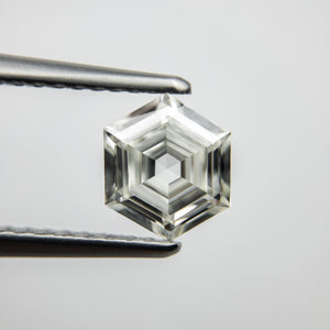 0.77ct 6.86x5.84x2.69mm VS1/VS2 J Hexagon Step Cut 18129-03 - Misfit Diamonds