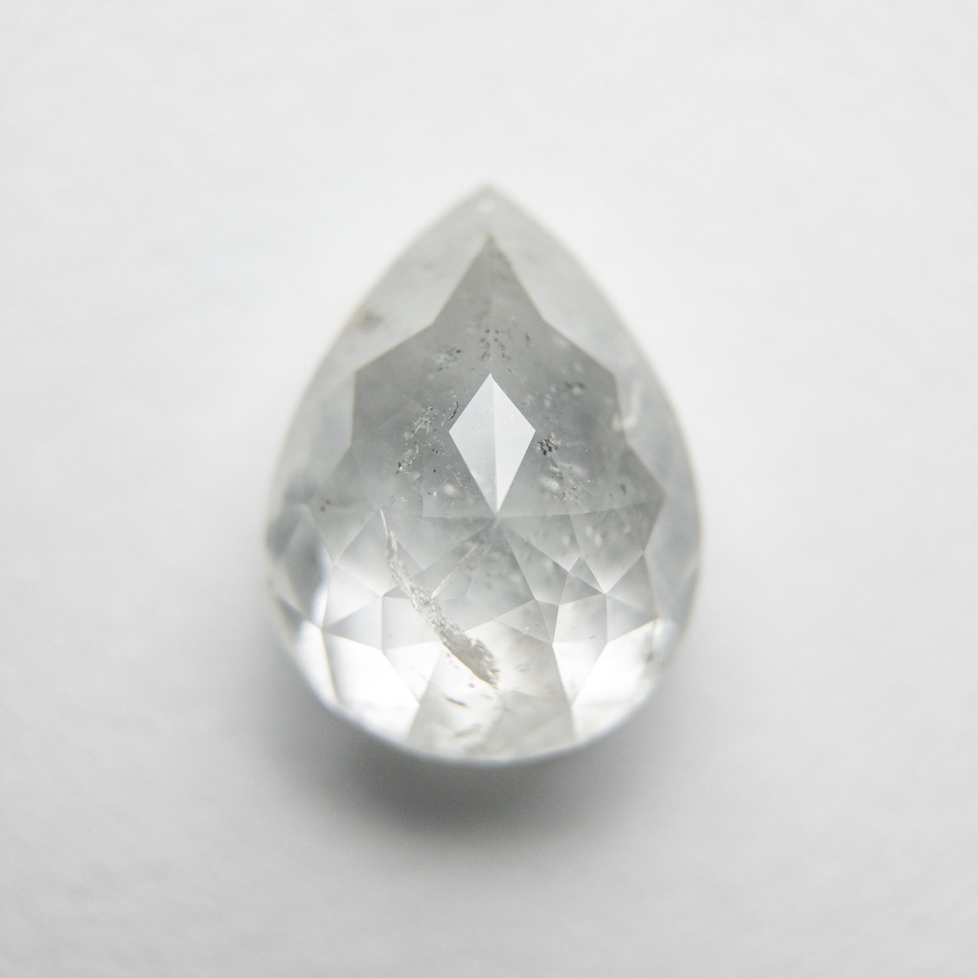 2.62ct 9.71x7.37x4.60mm Pear Double Cut 18133-07 - Misfit Diamonds