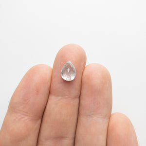 2.62ct 9.71x7.37x4.60mm Pear Double Cut 18133-07 - Misfit Diamonds