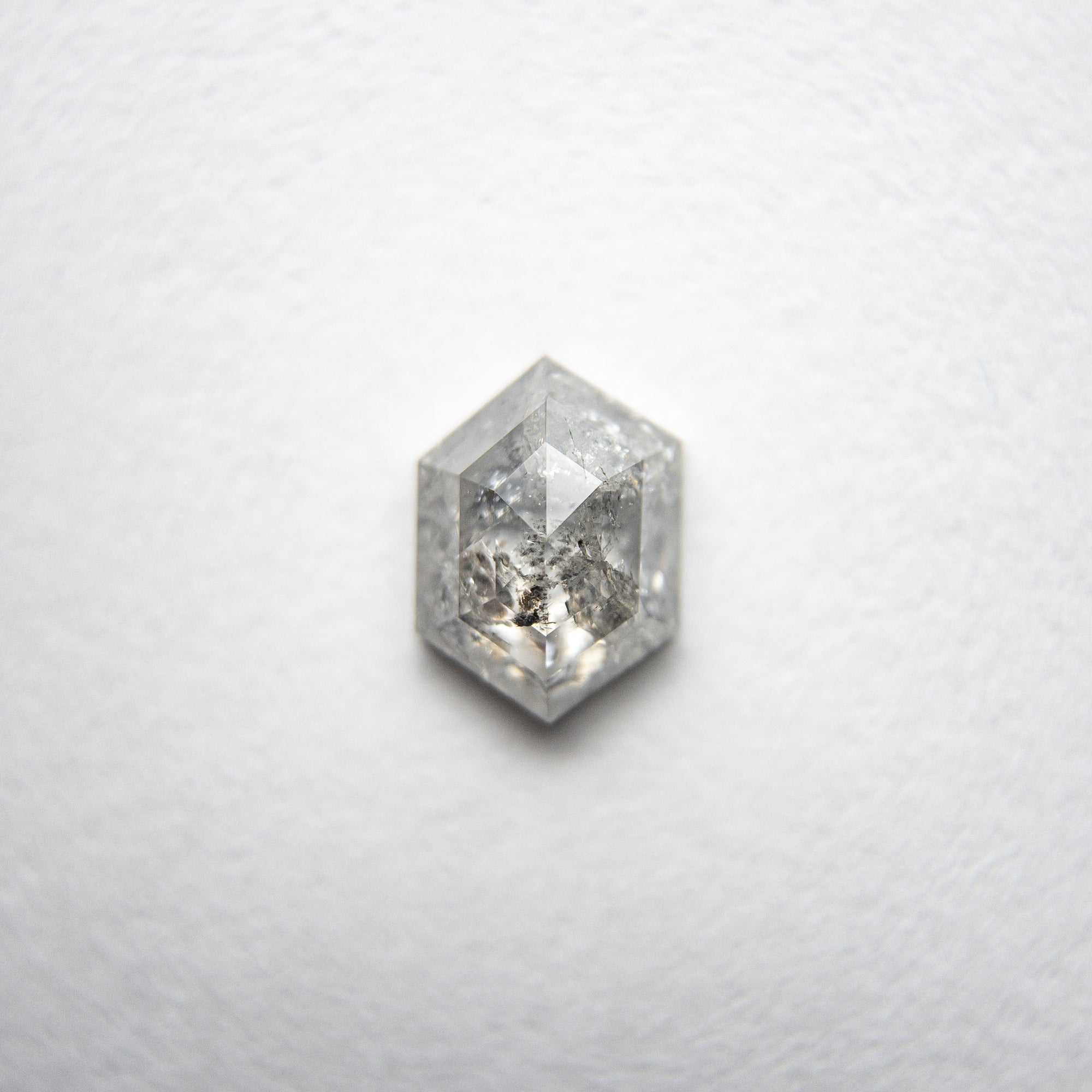 0.64ct 6.36x4.61x2.49mm Hexagon Rosecut 18134-13 - Misfit Diamonds