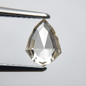 0.91ct 8.24x6.08x2.81mm Geo Pear Rosecut 18146-01 - Misfit Diamonds