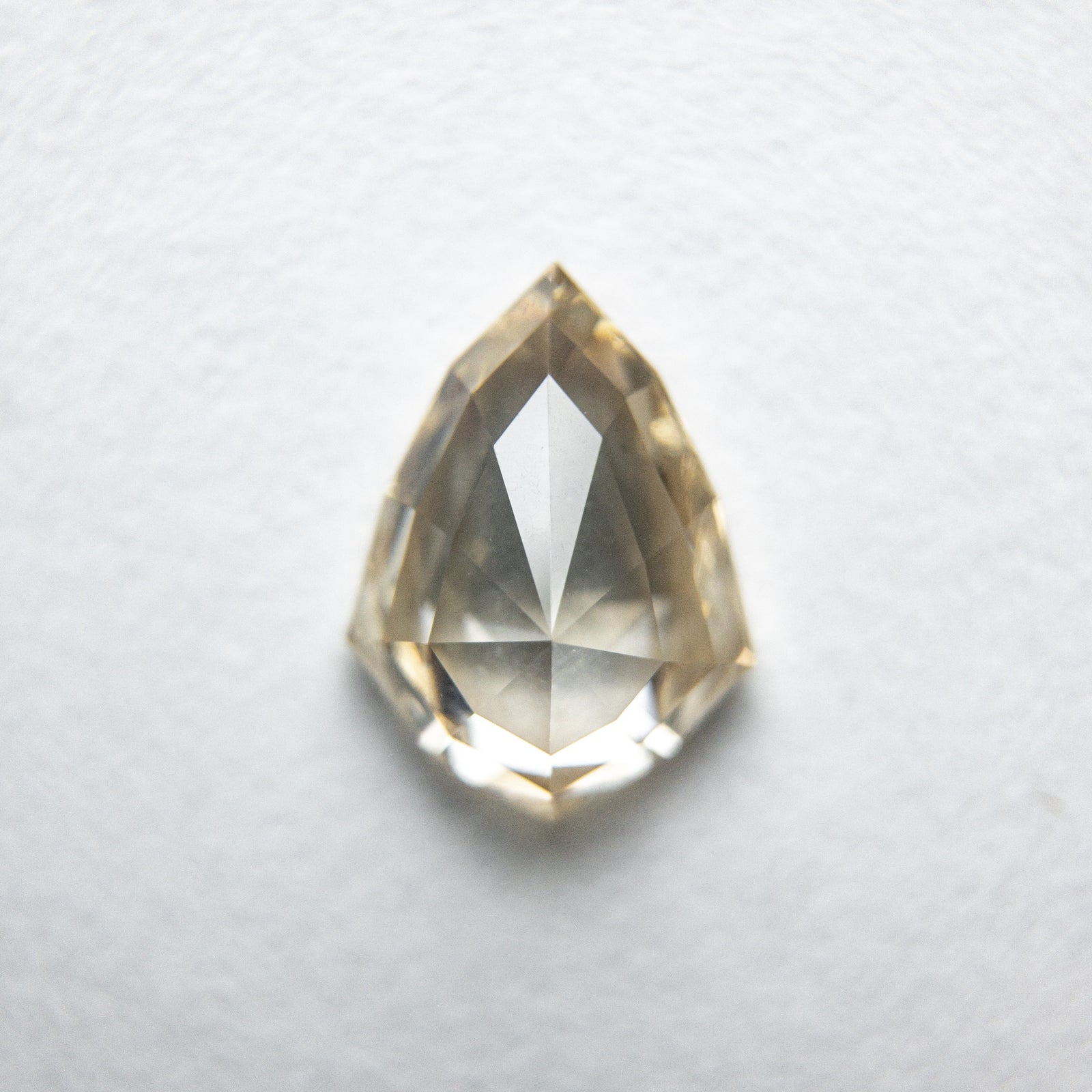 0.91ct 8.24x6.08x2.81mm Geo Pear Rosecut 18146-01 - Misfit Diamonds