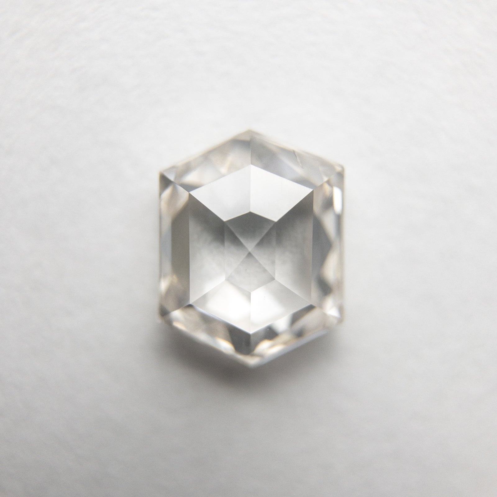 1.38ct 7.39x5.85x3.19mm Hexagon Rosecut 18154-02 - Misfit Diamonds