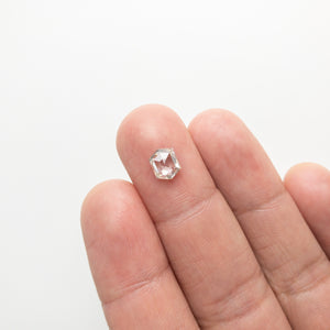 1.38ct 7.39x5.85x3.19mm Hexagon Rosecut 18154-02 - Misfit Diamonds