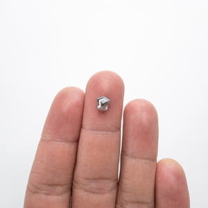 1.09ct 6.59x5.80x3.44mm Shield Rosecut 18167-27 - Misfit Diamonds
