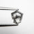 1.09ct 6.59x5.80x3.44mm Shield Rosecut 18167-27 - Misfit Diamonds
