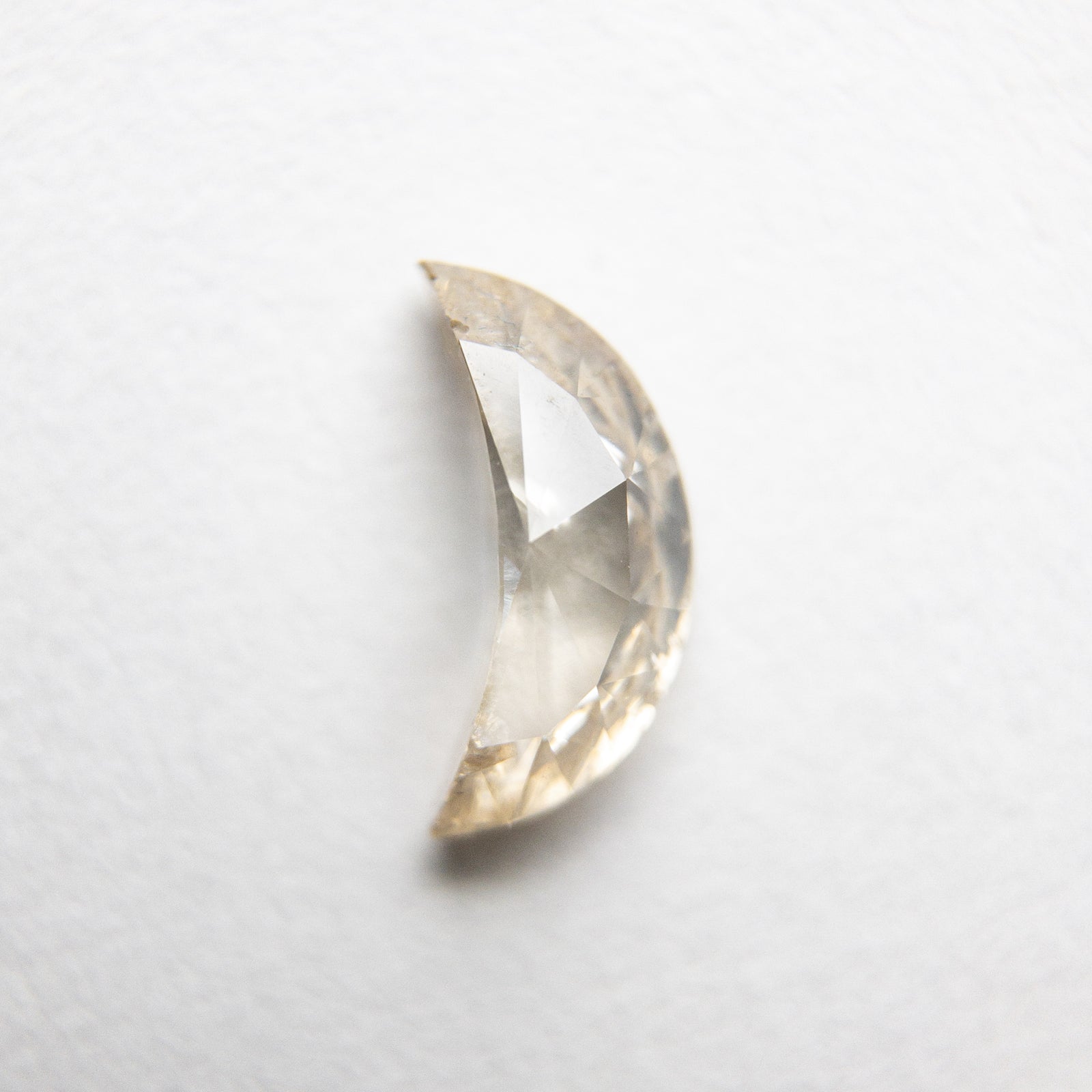 0.58ct 7.94x3.77x2.58mm Crescent Moon Rosecut 18190-03 - Misfit Diamonds