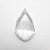0.90ct 10.65x6.60x1.63mm SI1 E Geo Pear Rosecut 18218-07 - Misfit Diamonds