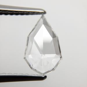 0.90ct 10.65x6.60x1.63mm SI1 E Geo Pear Rosecut 18218-07 - Misfit Diamonds