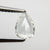 0.79ct 8.17x6.12x1.83mm SI1 G Pear Rosecut 18218-12 - Misfit Diamonds