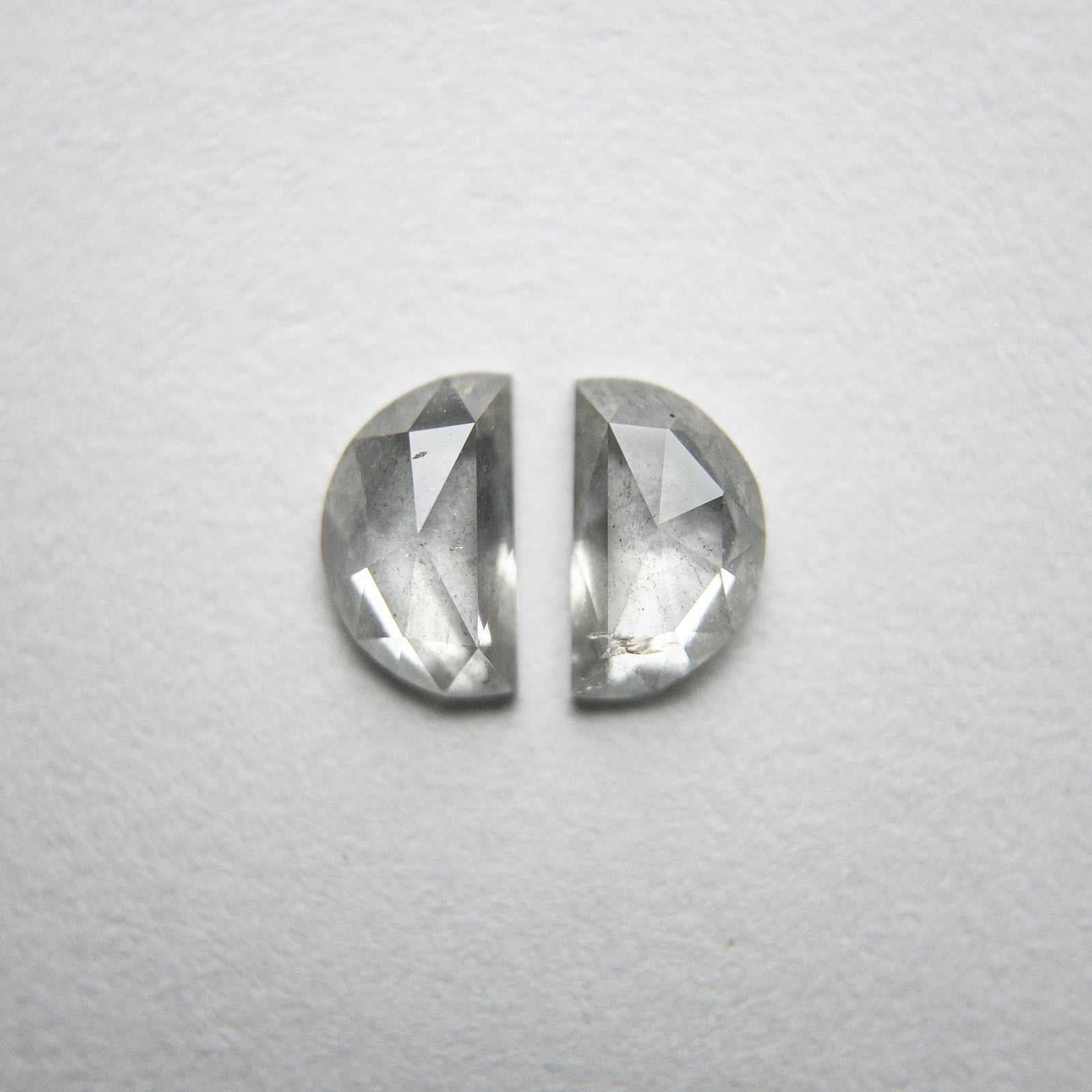 2pc 0.50cttw 5.42x3.22x1.53mm Half Moon Rosecut Matching Pair 18236-07 - Misfit Diamonds