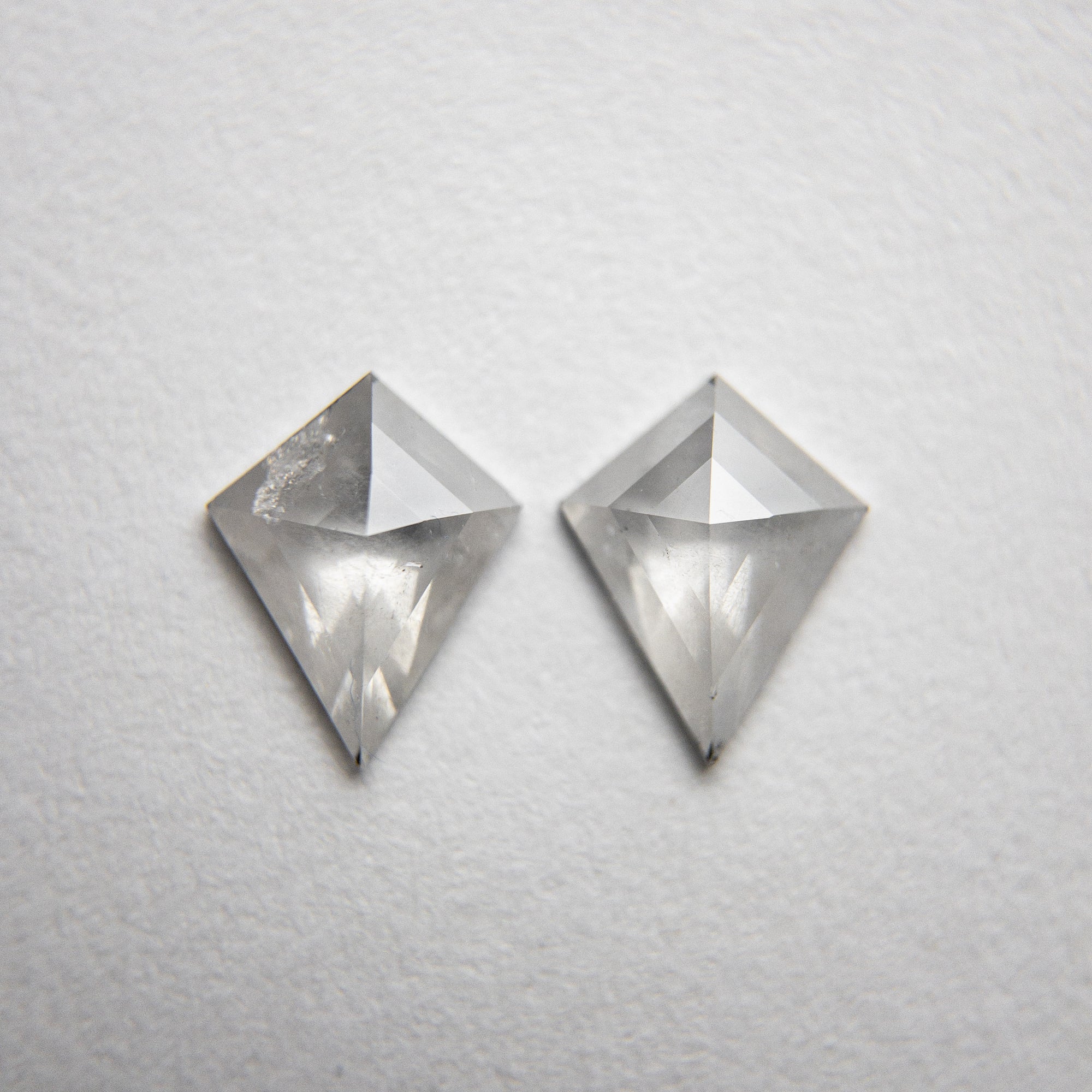 2pc 0.57cttw 6.58x5.17x1.61mm Kite Rosecut Matching Pair 18239-01 - Misfit Diamonds