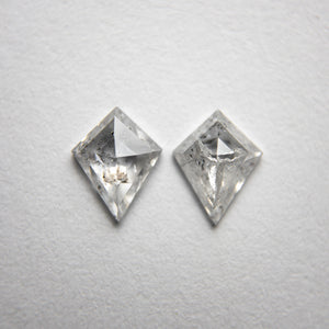 2pc 0.63cttw 6.42x4.97x1.83mm Kite Rosecut Matching Pair 18239-03 - Misfit Diamonds