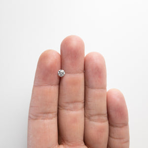 0.50ct 4.99x4.93x3.17mm Fancy Grey Round Brilliant 18273-02 - Misfit Diamonds