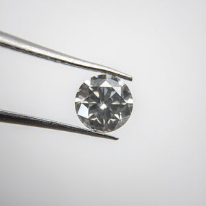0.60ct 5.26x5.23x3.35mm Fancy Grey Round Brilliant 18273-04 - Misfit Diamonds