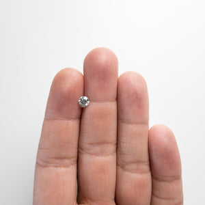 0.60ct 5.26x5.23x3.35mm Fancy Grey Round Brilliant 18273-04 - Misfit Diamonds