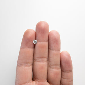 0.65ct 5.33x5.31x3.49mm Fancy Grey Round Brilliant 18273-05 - Misfit Diamonds